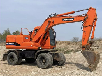 Mobilbagger Wheel Digging Crawler Excavator Used Doosan150W Dh150W Dh150W-7 / Second-Hand Korea Engine Doosan Dh 150 150W-7 Doosan150: das Bild 2