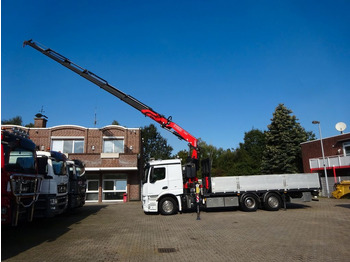 Autokran, Pritsche LKW Mercedes-Benz 2543 Actros Pritsche + Fassi F295 Kran 6x2: das Bild 2