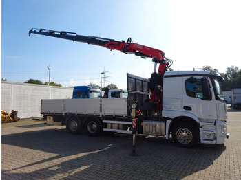 Autokran, Pritsche LKW Mercedes-Benz 2543 Actros Pritsche + Fassi F295 Kran 6x2: das Bild 5