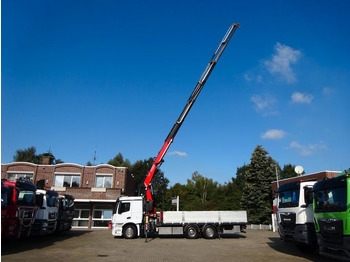 Autokran, Pritsche LKW Mercedes-Benz 2543 Actros Pritsche + Fassi F295 Kran 6x2: das Bild 3