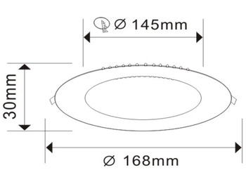 Baugeräte Unused 80 x LED Panel Recessed 12W - LED SMD - square 3000K (warm white) - 960 Lumens - AC220-240V - Lifetime: 30,000 hours - Driver included- Dimensions: 170mm x 28mm - Mounting diameter: 140mm - Bea: das Bild 5