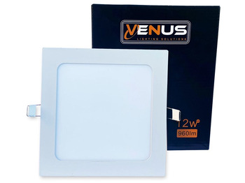 Baugeräte Unused 80 x LED Panel Recessed 12W - LED SMD - square 3000K (warm white) - 960 Lumens - AC220-240V - Lifetime: 30,000 hours - Driver included- Dimensions: 170mm x 28mm - Mounting diameter: 140mm - Bea: das Bild 3