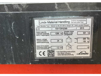 LINDE L12 Hochhubwagen