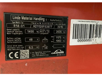 LINDE R14 Schubmaststapler