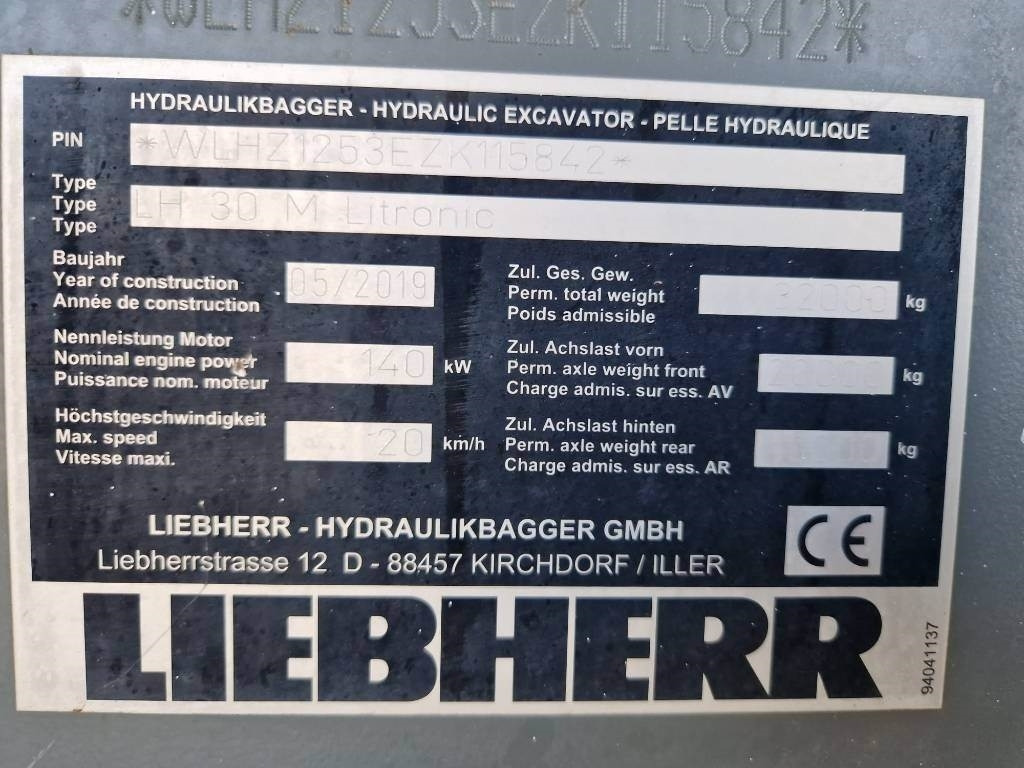 Umschlagbagger Liebherr LH 30 M: das Bild 10