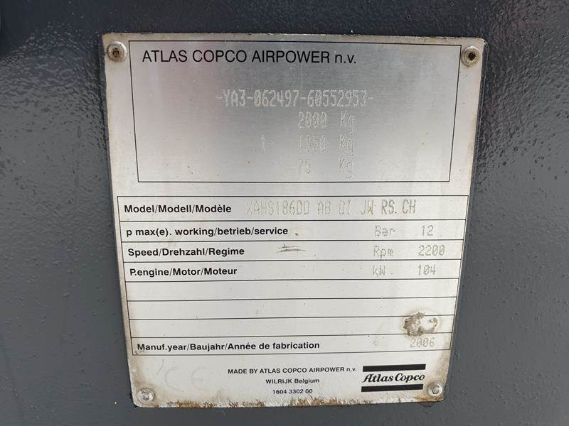 Luftkompressor Atlas-Copco XAHS 186 DD - N: das Bild 18