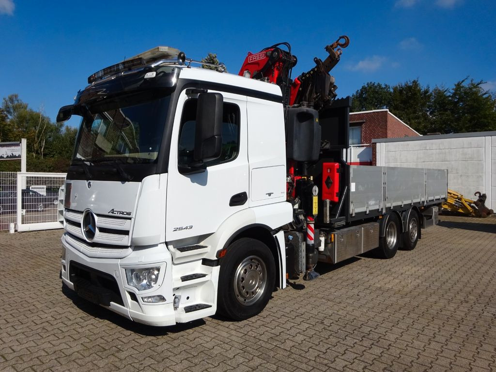 Autokran, Pritsche LKW Mercedes-Benz 2543 Actros Pritsche + Fassi F295 Kran 6x2: das Bild 15