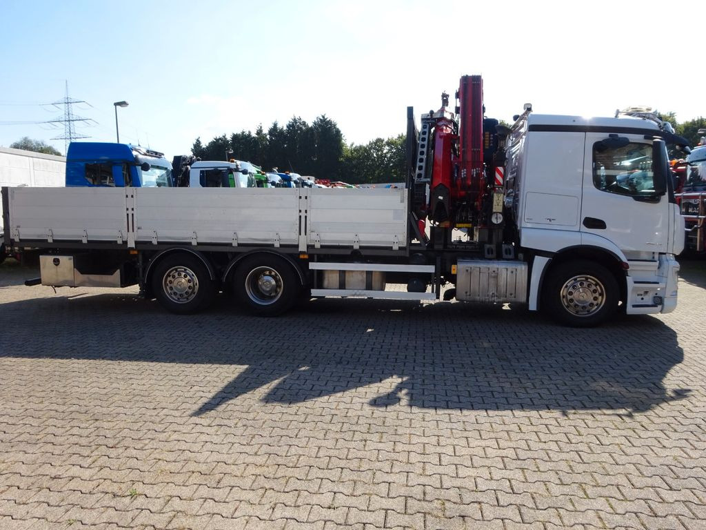 Autokran, Pritsche LKW Mercedes-Benz 2543 Actros Pritsche + Fassi F295 Kran 6x2: das Bild 20