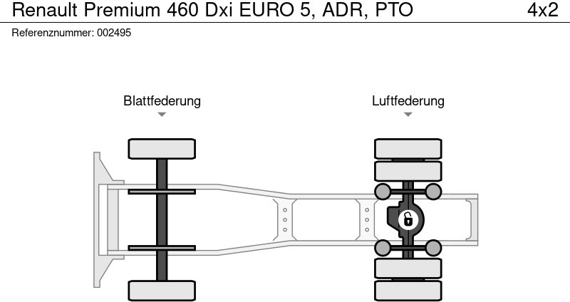 Sattelzugmaschine Renault Premium 460 Dxi EURO 5, ADR, PTO: das Bild 13