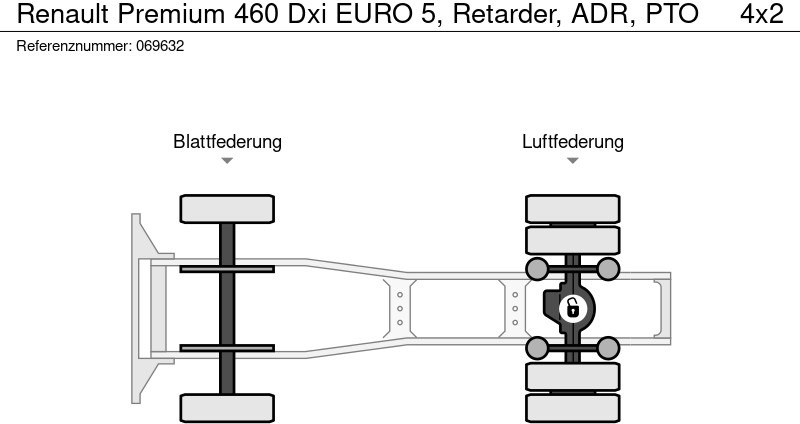 Sattelzugmaschine Renault Premium 460 Dxi EURO 5, Retarder, ADR, PTO: das Bild 13