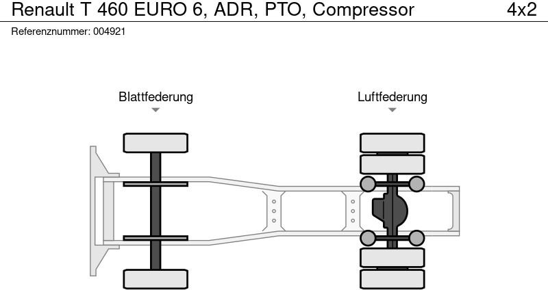Sattelzugmaschine Renault T 460 EURO 6, ADR, PTO, Compressor: das Bild 13