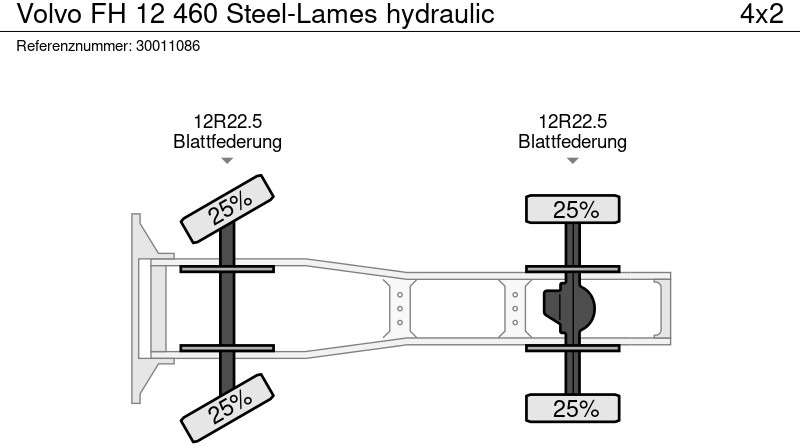 Sattelzugmaschine Volvo FH 12 460 Steel-Lames hydraulic: das Bild 14