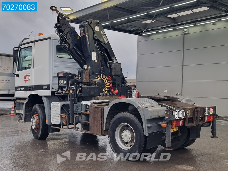 Sattelzugmaschine Mercedes-Benz Actros 2040 Actros 4X4 Manual 4x4 Big-Axle Full-Steel Hiab 1660-5 Kran 4x Stabilizers: das Bild 12