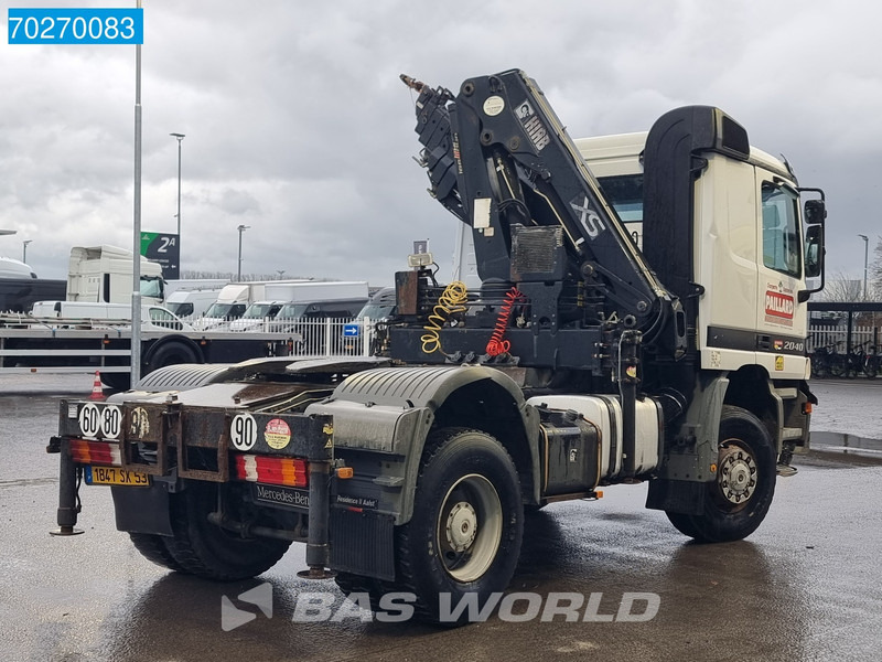 Sattelzugmaschine Mercedes-Benz Actros 2040 Actros 4X4 Manual 4x4 Big-Axle Full-Steel Hiab 1660-5 Kran 4x Stabilizers: das Bild 20