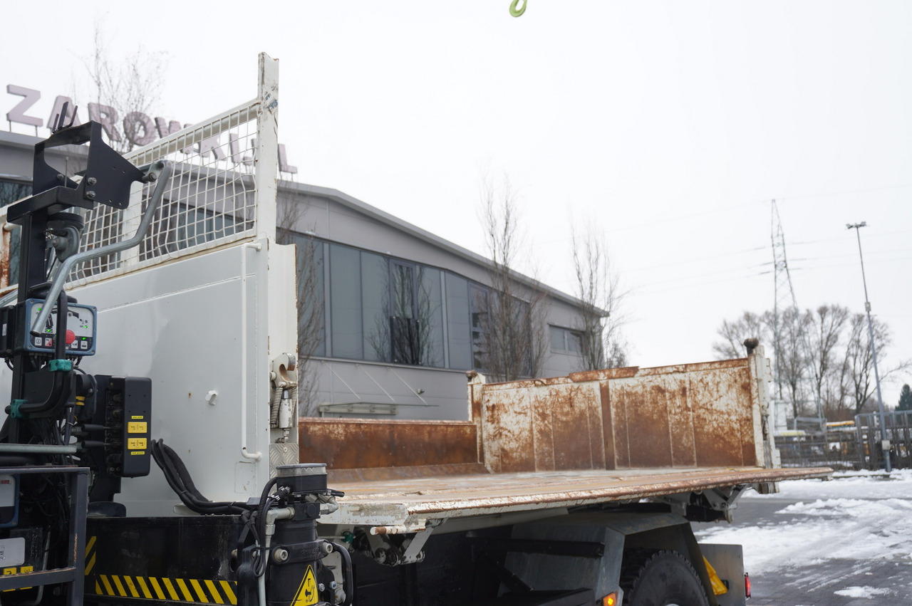 Pritsche LKW, Autokran RENAULT C380 / Hds HIAB 077 B-1 HIDUO / Double-sided dump truck: das Bild 29