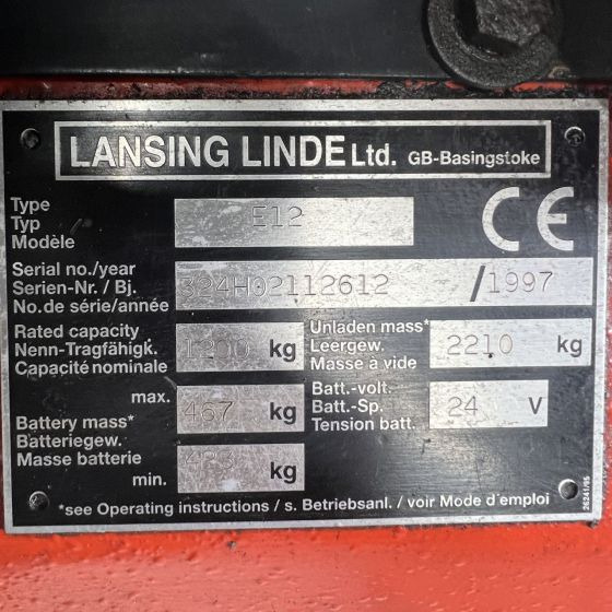 Elektrostapler Linde E12 (324): das Bild 16