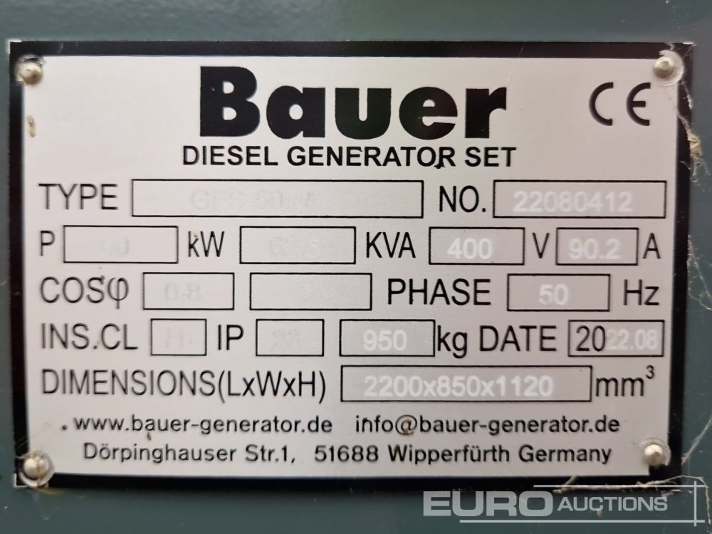 Stromgenerator Bauer GFS-50KW: das Bild 15