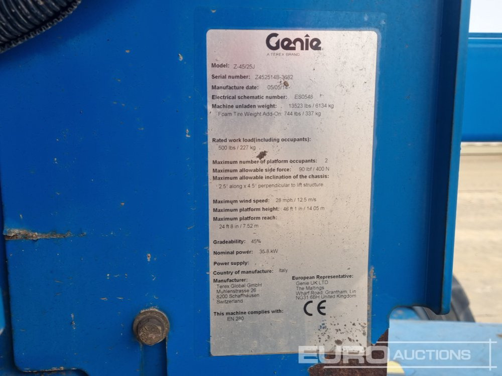 Arbeitsbühne 2014 Genie Z45/25J: das Bild 41